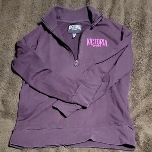 Victoria's Secret Purple Polo Collar Sweatshirt